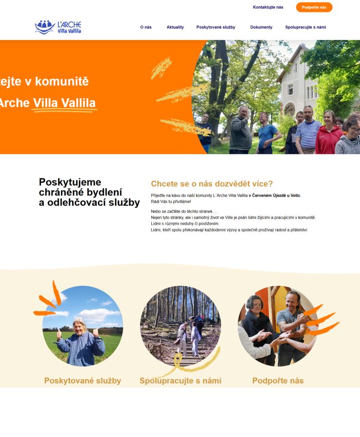 Villa Vallila - testování webu